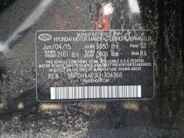 Photo 10 from auction – 2016 HYUNDAI ELANTRA SE with VIN 5NPDH4AE2GH704368