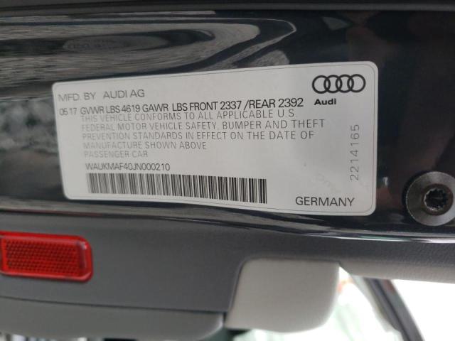 Photo 10 from auction – 2018 AUDI A4 PREMIUM with VIN WAUKMAF40JN000210