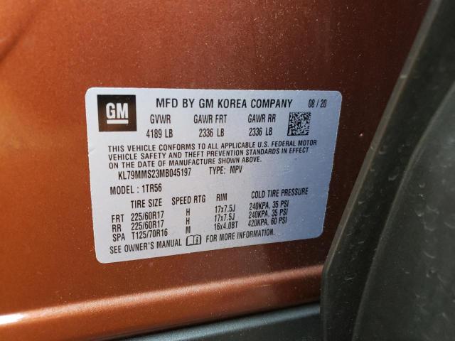 Photo 10 from auction – 2021 CHEVROLET TRAILBLAZE with VIN KL79MMS23MB045197