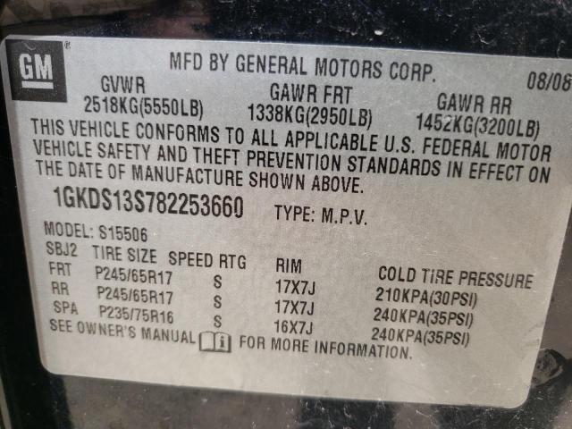 Photo 10 from auction – 2008 GMC ENVOY with VIN 1GKDS13S782253660