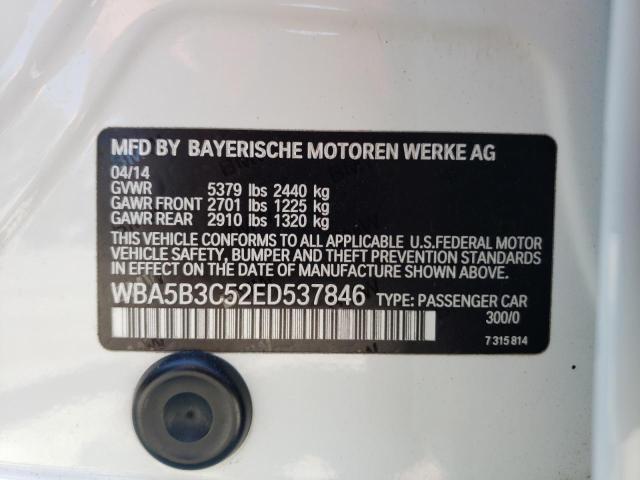 Photo 10 from auction – 2014 BMW 535 XI with VIN WBA5B3C52ED537846