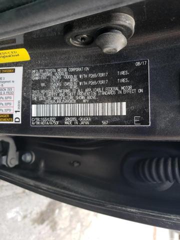 Photo 10 from auction – 2018 TOYOTA 4RUNNER SR with VIN JTEBU5JR8J5490808