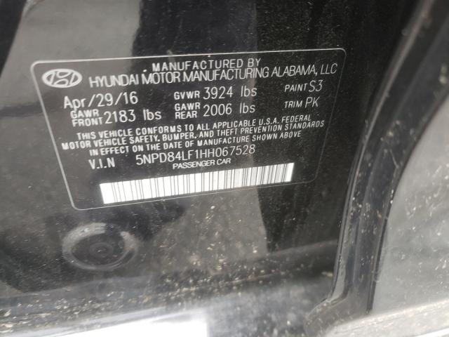 Photo 10 from auction – 2017 HYUNDAI ELANTRA with VIN 5NPD84LF1HH067528