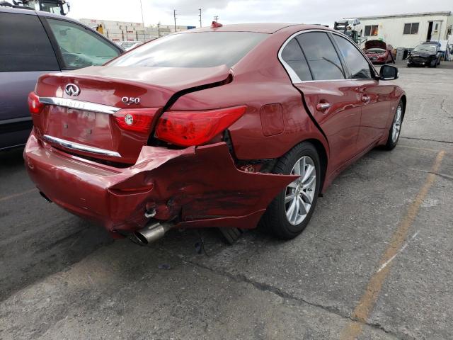 Photo 4 from auction – 2014 INFINITI Q50 BASE with VIN JN1BV7AP7EM682599