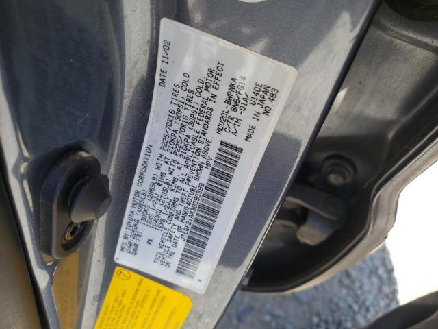 Photo 10 from auction – 2003 TOYOTA HIGHLANDER with VIN JTEGF21AX30090399