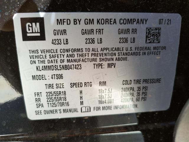 Photo 10 from auction – 2022 BUICK ENCORE GX with VIN KL4MMDSL5NB047423