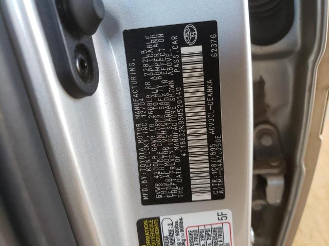Photo 10 from auction – 2005 TOYOTA CAMRY with VIN 4T1BE32K95U520140
