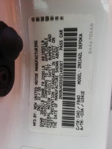 Photo 10 from auction – 2009 TOYOTA COROLLA BA with VIN 1NXBU40E69Z148087