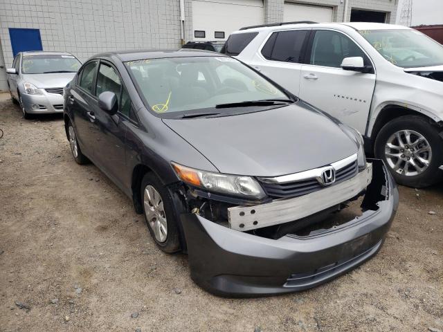 HONDA CIVIC LX 2012 with VIN 2HGFB2F56CH333517 - Photo from auction
