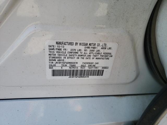 Photo 10 from auction – 2014 INFINITI Q50 BASE with VIN JN1BV7AP4EM682978