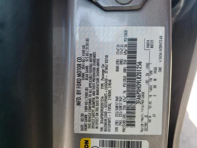 Photo 10 from auction – 2020 FORD FUSION SE with VIN 3FA6P0HD9LR201256