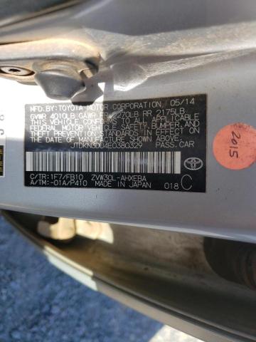 Photo 10 from auction – 2014 TOYOTA PRIUS with VIN JTDKN3DU4E0380329