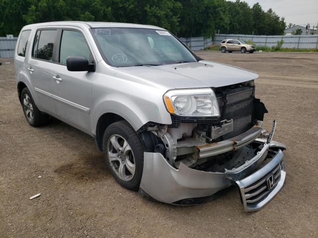 HONDA PILOT LX 2014 with VIN 5FNYF4H23EB503951 - Photo from auction