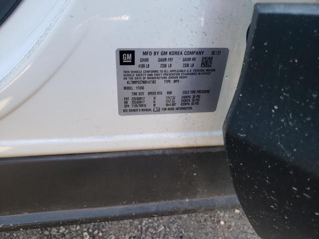 Photo 10 from auction – 2021 CHEVROLET TRAILBLAZE with VIN KL79MPS27MB147183