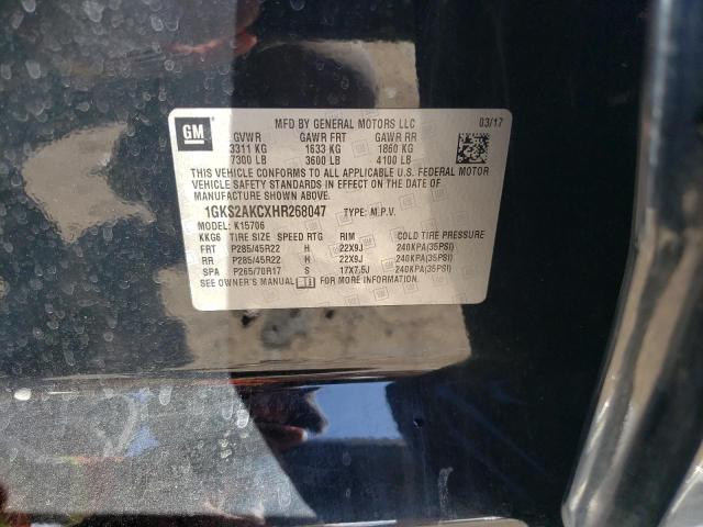 Photo 10 from auction – 2017 GMC YUKON SLE with VIN 1GKS2AKCXHR268047