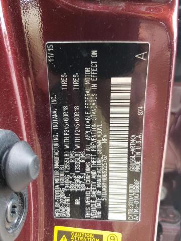 Photo 10 from auction – 2016 TOYOTA HIGHLANDER with VIN 5TDJKRFH0GS225767