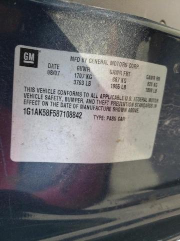 Photo 10 from auction – 2008 CHEVROLET COBALT LS with VIN 1G1AK58F587108842