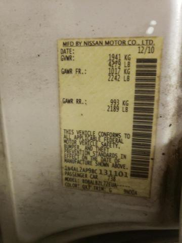 Foto 10 de la subasta – 2011 NISSAN ALTIMA BAS con VIN 1N4AL2AP9BC131101