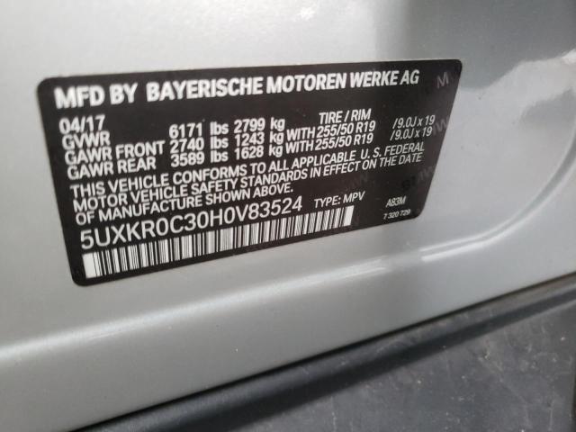 Photo 10 from auction – 2017 BMW X5 XDRIVE3 with VIN 5UXKR0C30H0V83524