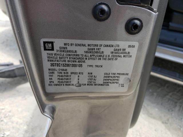 Photo 10 from auction – 2006 GMC NEW SIERRA with VIN 2GTEC13Z861355105