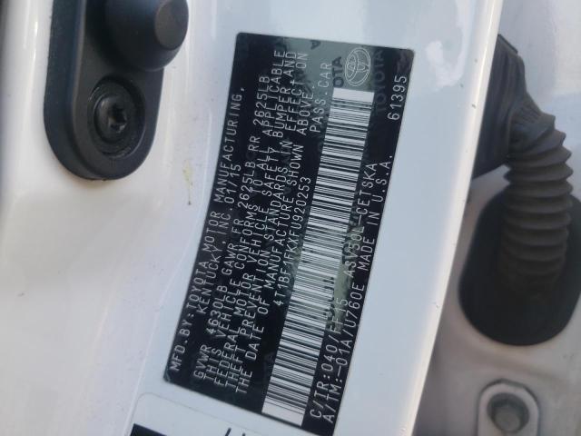 Photo 10 from auction – 2015 TOYOTA CAMRY LE with VIN 4T1BF1FKXFU920253