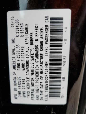 Photo 10 from auction – 2015 ACURA TLX with VIN 19UUB1F33FA021464