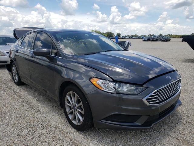 FORD FUSION SE 2017 with VIN 3FA6P0H75HR393048 - Photo from auction