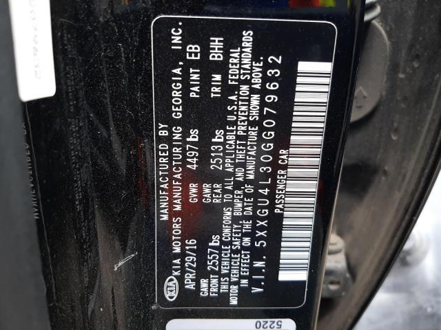 Photo 10 from auction – 2016 KIA OPTIMA EX with VIN 5XXGU4L30GG079632