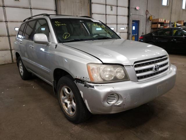 TOYOTA HIGHLANDER 2003 with VIN JTEGD21A830070819 - Photo from auction