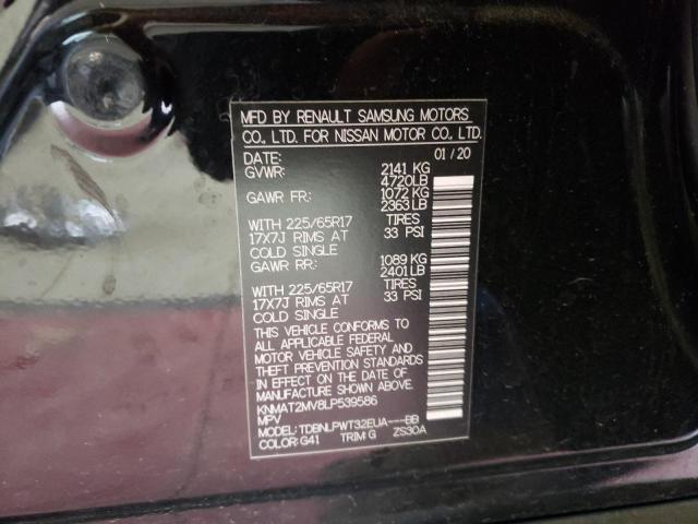Photo 10 from auction – 2020 NISSAN ROGUE S with VIN KNMAT2MV8LP539586