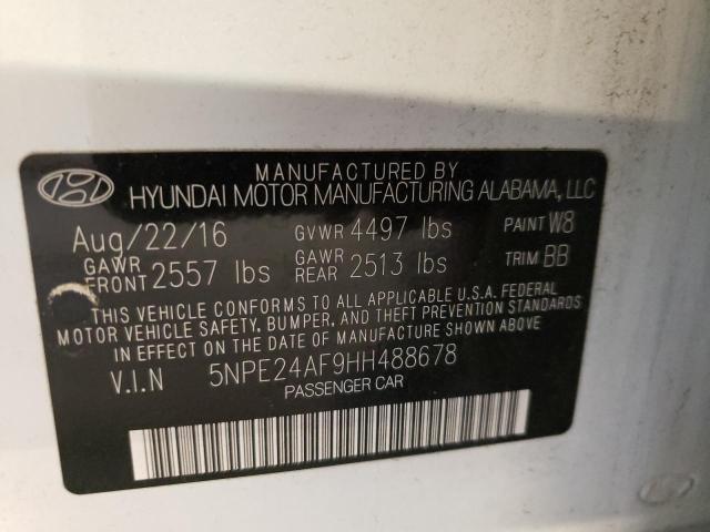 Photo 10 from auction – 2017 HYUNDAI SONATA SE with VIN 5NPE24AF9HH488678