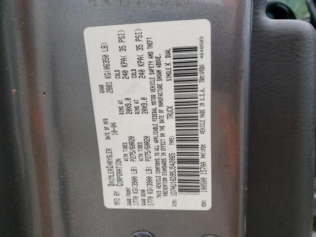 Photo 10 from auction – 2005 DODGE RAM 1500 with VIN 1D7HU16D95J542065