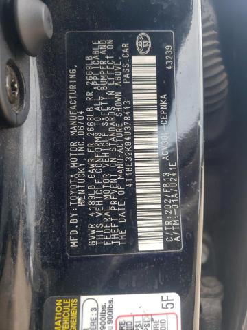 Photo 10 from auction – 2004 TOYOTA CAMRY LE with VIN 4T1BE32K84U378443