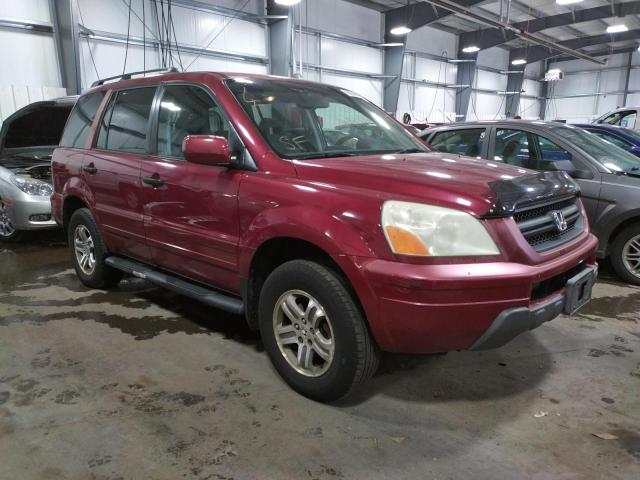 HONDA PILOT EX 2003 with VIN 2HKYF184X3H515058 - Photo from auction