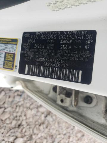 Photo 10 from auction – 2014 KIA OPTIMA LX with VIN KNAGM4A77E5490465