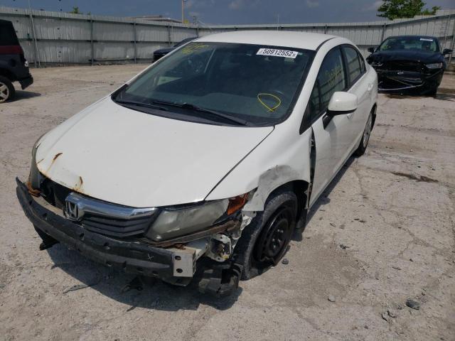 Photo 2 from auction – 2012 HONDA CIVIC LX with VIN 19XFB2F54CE061687