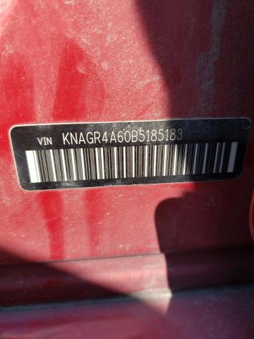 Photo 10 from auction – 2011 KIA OPTIMA SX with VIN KNAGR4A60B5185183