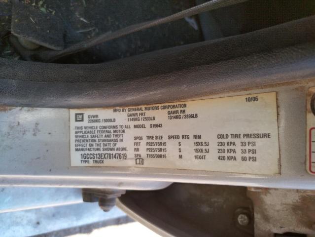 Photo 10 from auction – 2007 CHEVROLET COLORADO with VIN 1GCCS13EX78147619