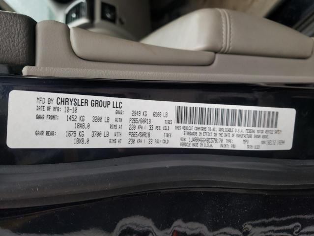 Photo 10 from auction – 2011 JEEP GRAND CHER with VIN 1J4RR4GG4BC578170