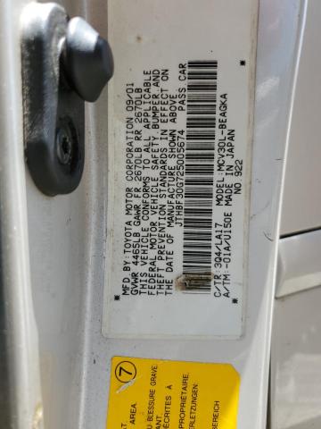 Photo 10 from auction – 2002 LEXUS ES 300 with VIN JTHBF30G725005674