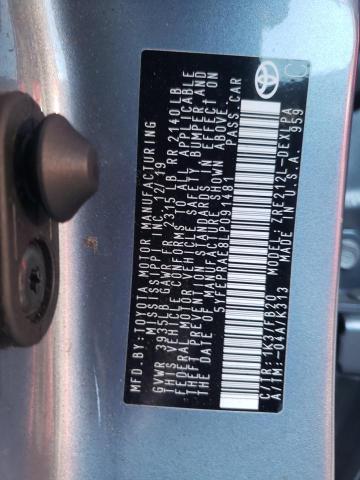 Photo 10 from auction – 2020 TOYOTA COROLLA LE with VIN 5YFEPRAE8LP091481