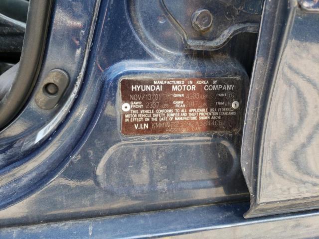 Photo 10 from auction – 2002 HYUNDAI SONATA GL with VIN KMHWF25S92A584406