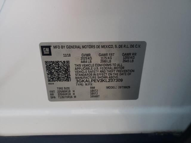 Photo 10 from auction – 2019 GMC TERRAIN SL with VIN 3GKALPEV3KL237309