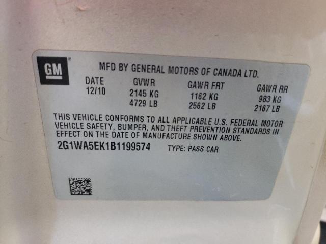 Photo 10 from auction – 2011 CHEVROLET IMPALA LS with VIN 2G1WA5EK1B1199574