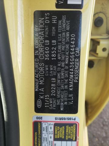 Photo 10 from auction – 2016 KIA RIO LX with VIN KNADM4A36G6646430