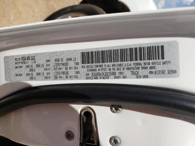 Photo 10 from auction – 2018 RAM 2500 ST with VIN 3C6UR5HJXJG215469
