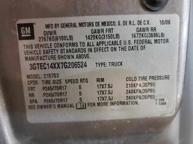 Photo 10 from auction – 2007 GMC NEW SIERRA with VIN 3GTEC14XX7G206524