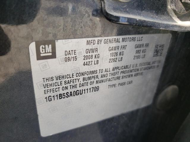 Photo 10 from auction – 2016 CHEVROLET MALIBU LIM with VIN 1G11B5SA0GU111709