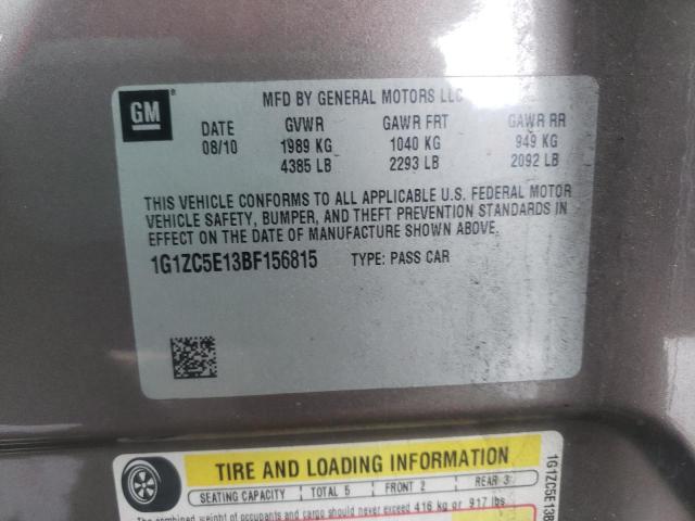 Photo 10 from auction – 2011 CHEVROLET MALIBU 1LT with VIN 1G1ZC5E13BF156815