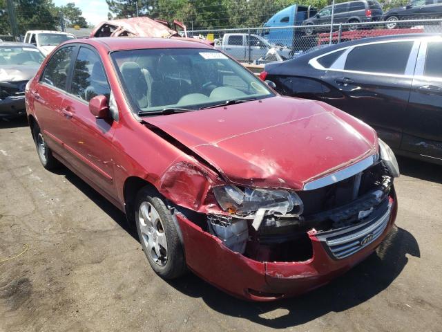 KIA SPECTRA EX 2009 with VIN KNAFE221695589937 - Photo from auction